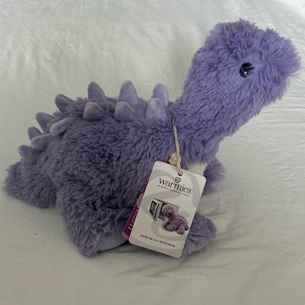 Warmies Purple Dinosaur Plush